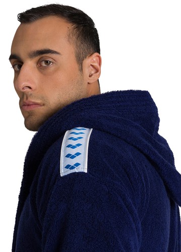 ARENA - ACCAPPATOIO SPUGNA UNISEX - CORE SOFT ROBE - 001756701 - NAVY/WHITE - Foto 4 di 8