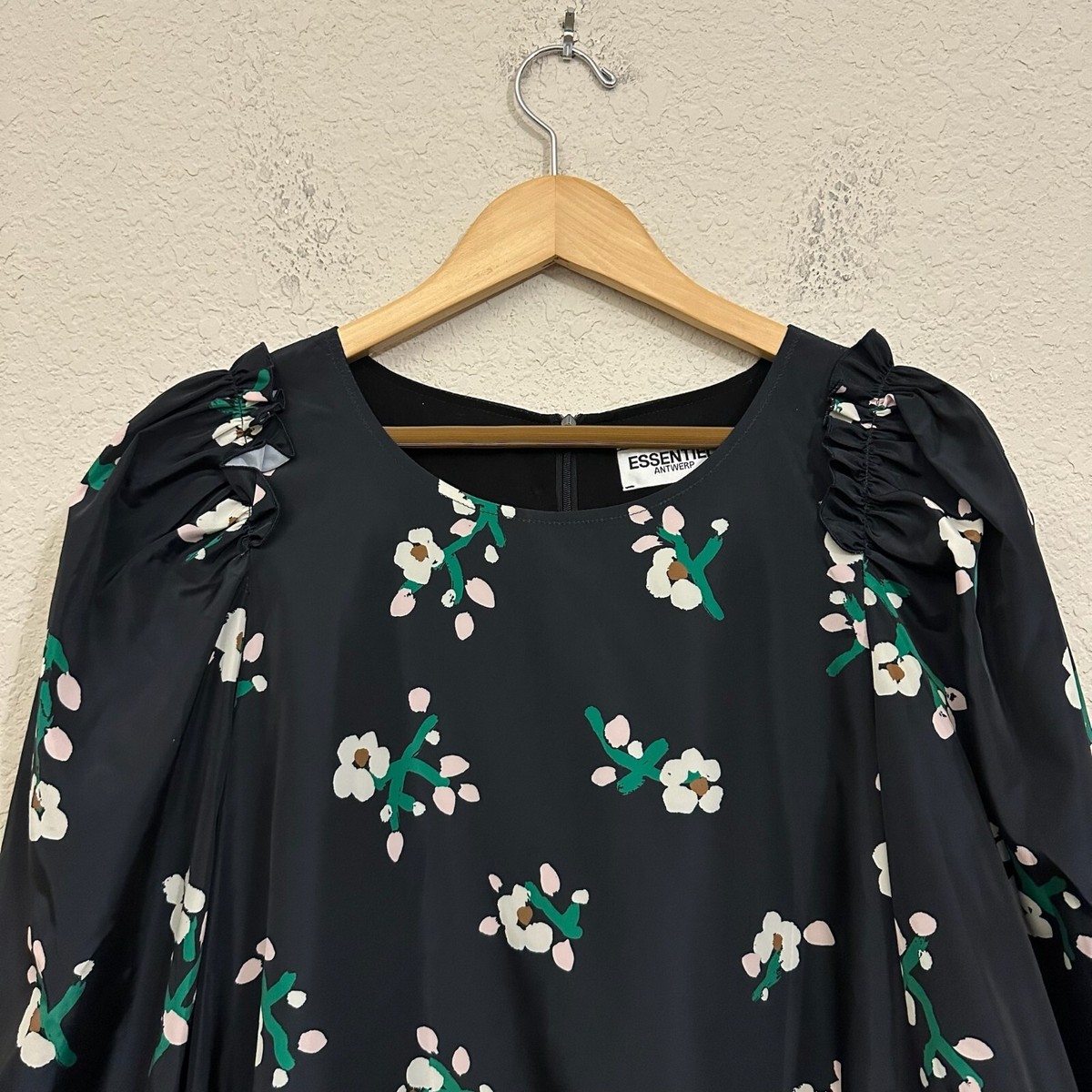 ESSENTIEL ANTWERP ブラック ミニドレス ESSENTIEL ANTWERP Mini Dress Womens EU 38 US 8 Black Zirror