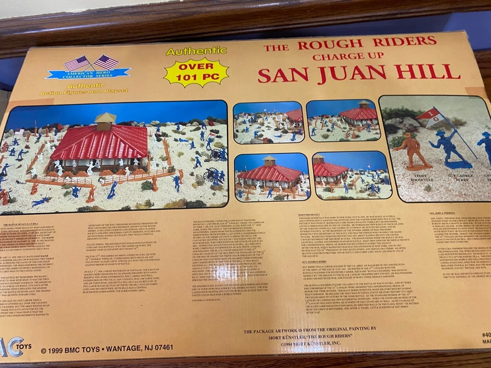 BMC 玩具 1/32 比例塑料 The Rough Riders 充电圣胡安山玩具套装 — 第 2/3 张图片