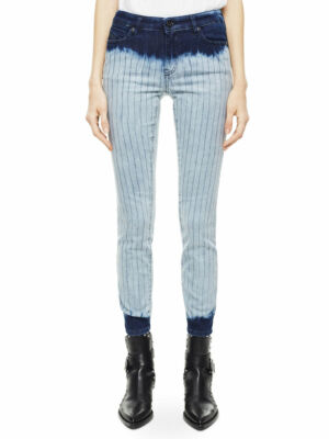 $325 NWT DIESEL BLACK GOLD Sz29 SUPER SKINNY MID-WAIST PINSPRIPE