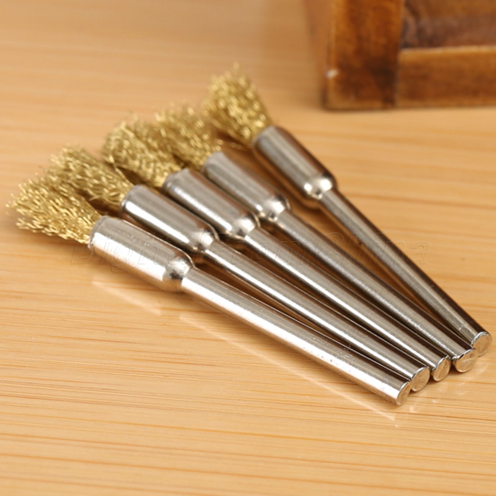 5pc D5MM Brass Wire Wheels Wheel Rotary Accessories for Die Grinder