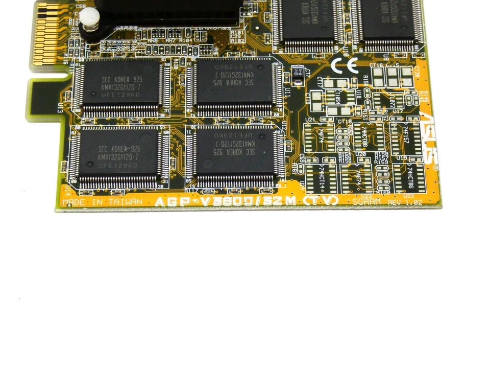 ASUS AGP-V3800/32M (TV) REV 1.02 VGA Card - AGP Slot - Image 2 of 3