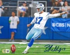 Brandon Aubrey Signed Dallas Cowboys Kicker 8x10 Photo Beckett Hologram