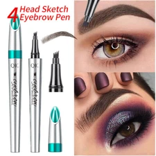 3D Microblading Tattoo Eyebrow Ink Pen Long Lasting Waterproof Fork Pencil Brow