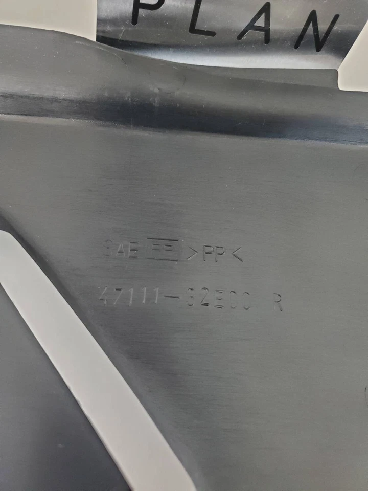 SUZUKI DR650SE BLACK SIDE FRAME COVERS LH RH OEM LEFT RIGHT Set from Japan Foto 3 de 4