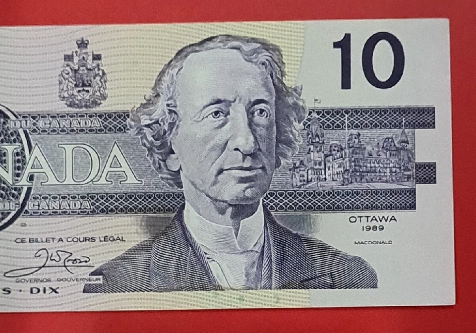 1989 CANADA $10 DOLLARS aUNC {BC-57a}   (Thiessen/Crow) - Image 4 of 4