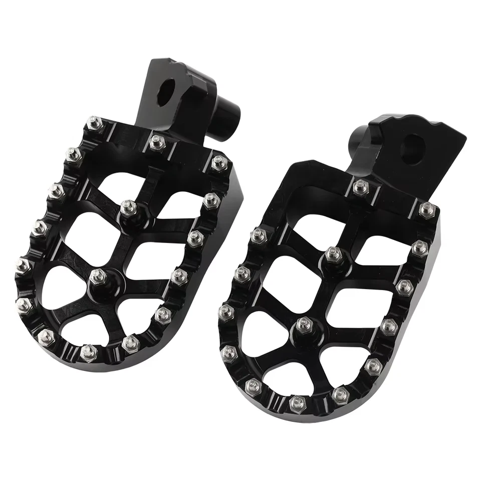 Black Footrest Foot Pegs For YAMAHA YZ85 YZ125 YZ250 YZ450F WR250F Tenere700 - Image 3 of 4