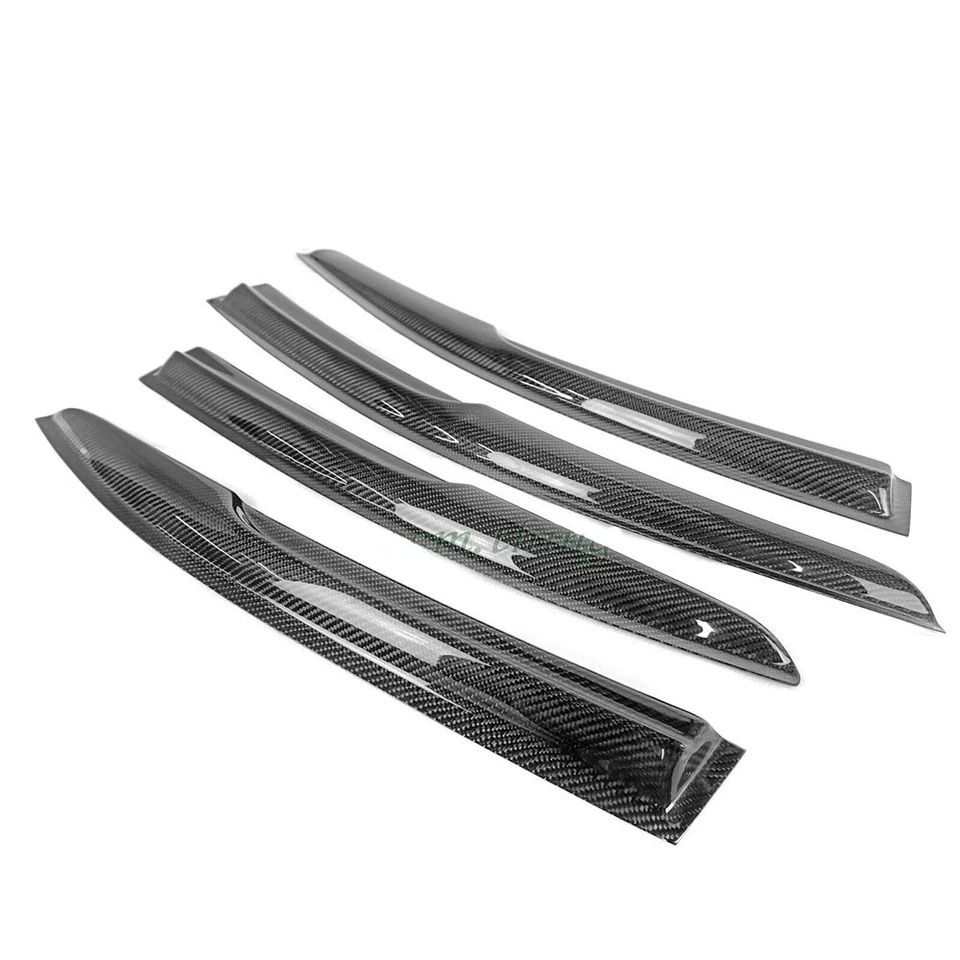 For Subaru WRX STI Exterior M Side Window Visor Sun Rain Guard Carbon Fiber 2021 Foto 4 de 4