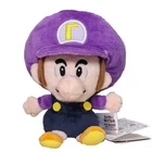 Baby Waluigi Super Mario Bros Plush Toy Stuffed Animal Figure Doll 6"
