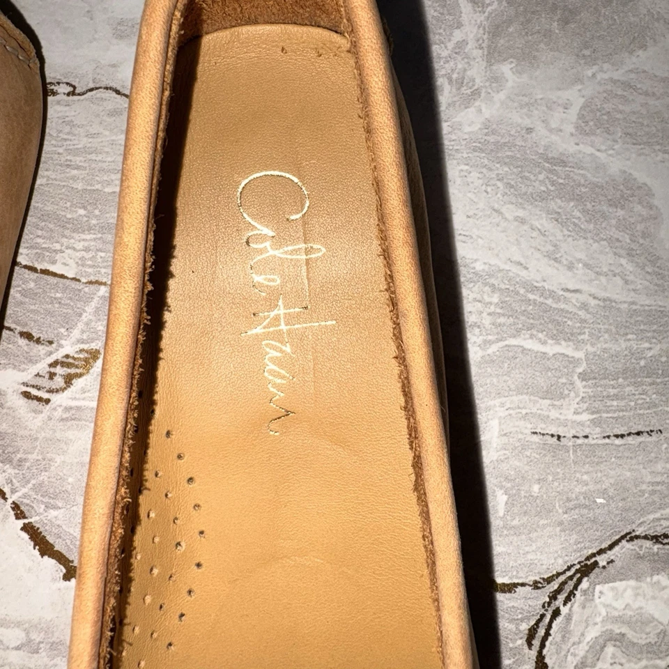 Mocasines para mujer Cole Haan de cuero tostado al aire talla 8,5 Foto 2 de 4