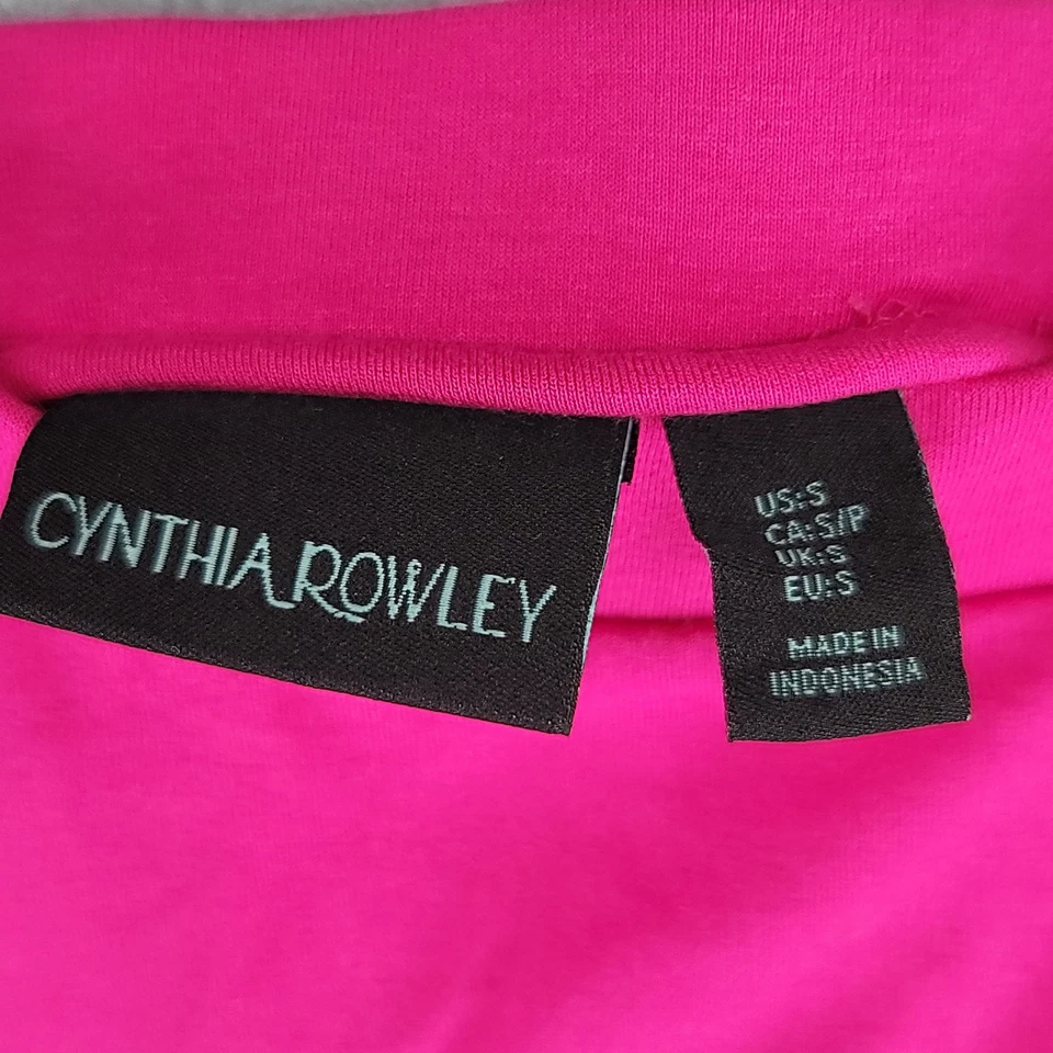 Falda Cynthia Rowley Línea A Mujer Pequeña Rosa Tejida Tirar de Cintura Elástica Elastizada Foto 2 de 4