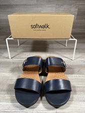 Softwalk Toki Women's Sandal Navy Blue Size 12WW Extra Wide S2322-400 New READ!