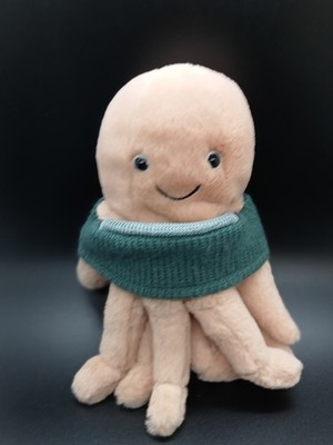 Jellycat Cozy Crew Oktopus 8 Zoll Stofftier Plüsch Beanie Tröster 7441