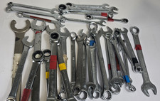 Mixed Lot of Spanners / Combination Wrenches – 33 Pieces – Various Sizes