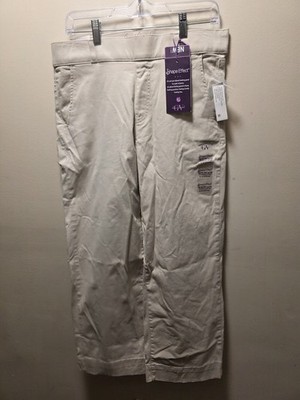 Gloria Vanderbilt Shape Effect High Rise Wide Leg Crop Pants 8 Average NWT