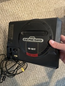 Sega Genesis Video Game System Vtg  1 Controllers , 7 Games Sonic Tested Lot