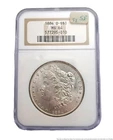 1884 MS 64 NGC Morgan Silver Dollar New Orleans Mint American Coin US Currency