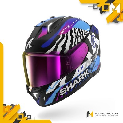 Shark Motorradhelm Integralhelm SKWAL i3 L GESCHWINDIGKEIT-FANCY Schwarz