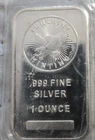 This Is A .999 Fine Silver Bar Made In The U S A It’s One TroyOunceFine Silver