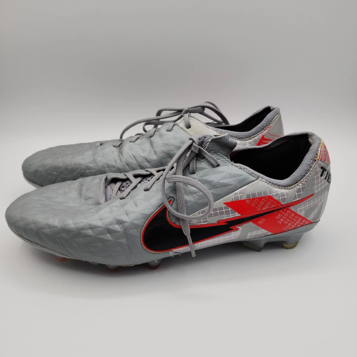 Nike Tiempo Legend 8 Elite FG Metallic Grey Crimson for Sale