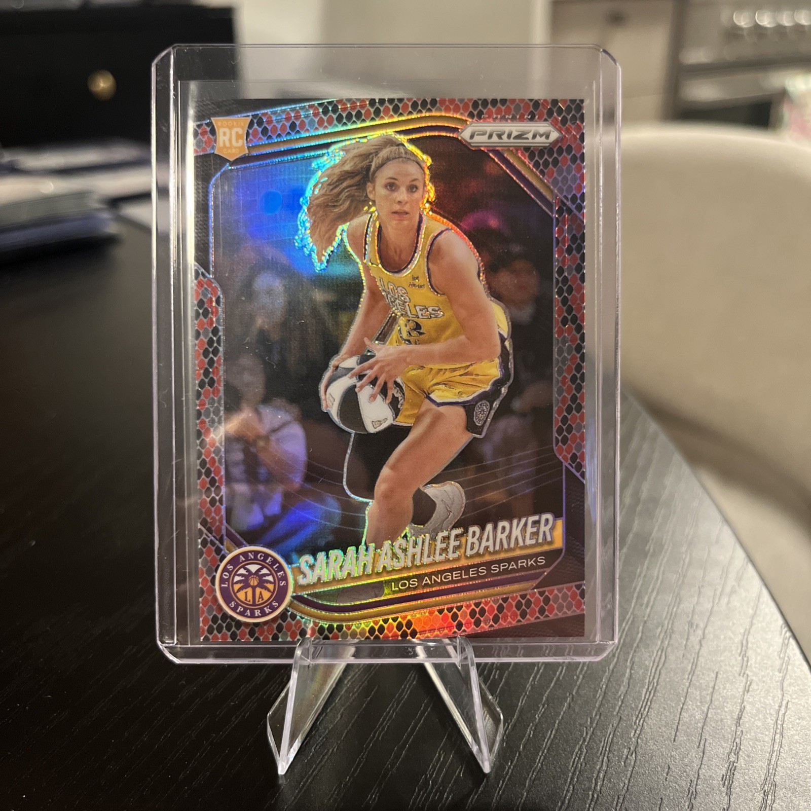 2025 WNBA Panini Prizm Snakeskin SSP Sarah Ashlee Barker RC #31