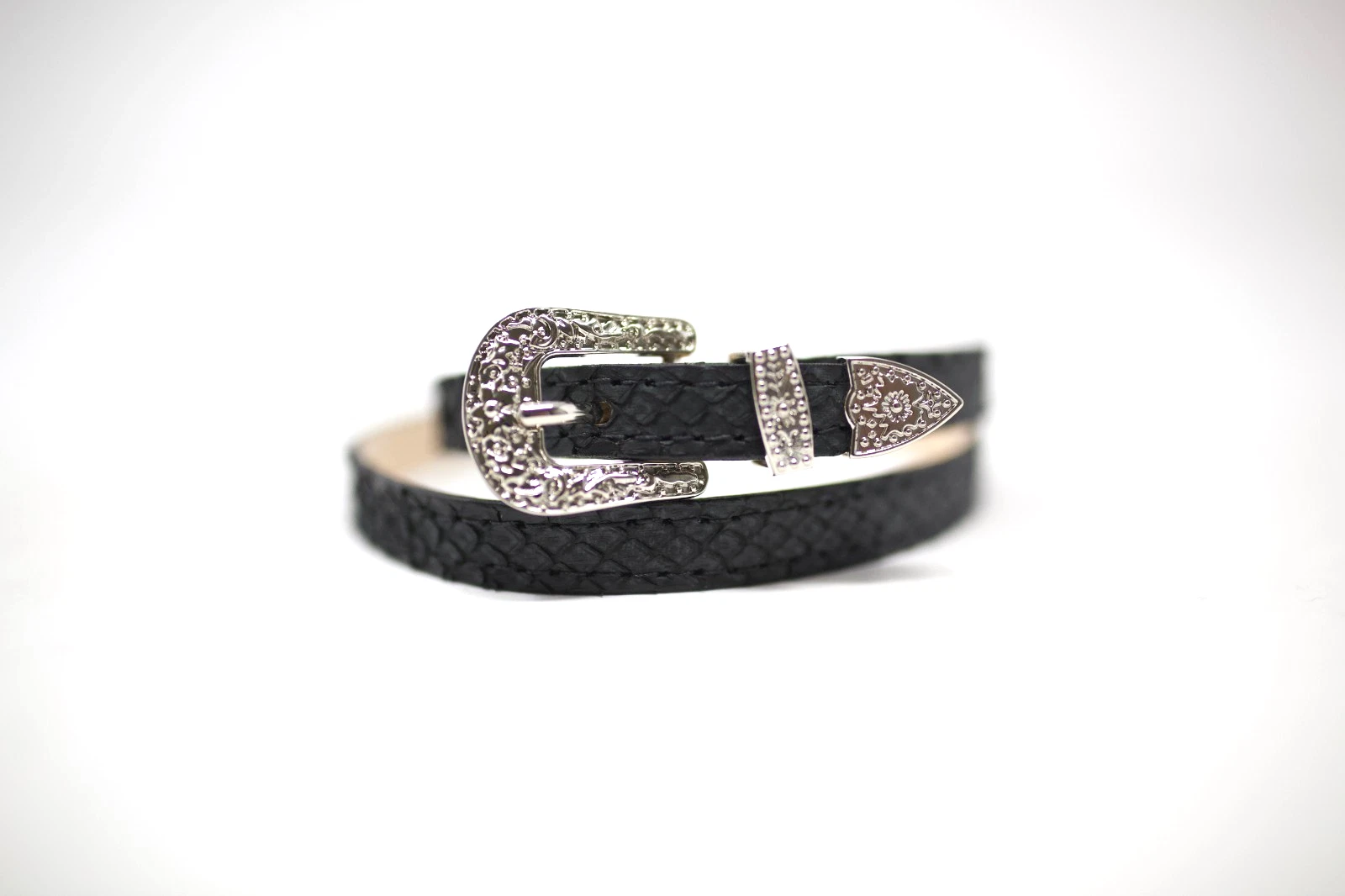 Python Snake Hat Band, Exotic Hat Band, Toquilla, (1/4'') Western Hat Band