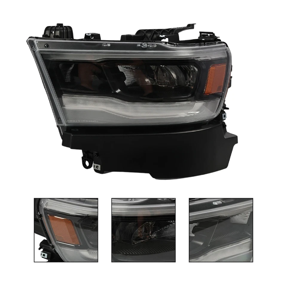 For 2019 2020 2021 2022 2023 Dodge RAM 1500 LED Headlights Headlamps Pair - Image 3 of 4