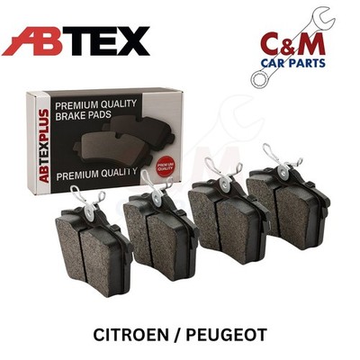 Abtex Rear Brake Pads fits PEUGEOT 407 2004-2022