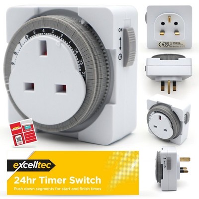 24 Stunden Segment Zeitschaltuhr 24 Stunden Netzstecker Mechanische Uhr Energiesparer