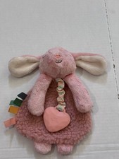 Itzy Lovey Pink BUNNY w/ Heart Teether Soft 8 Plush by Itzy Ritzy