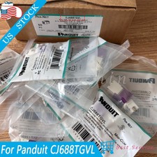 BOX OF 50. For Panduit Giga TX Cat6 jack Violet CJ688TGVL Free shipping