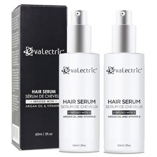 Evalectric Argan Oil Hair Serum - For Dry, Damaged, Frizzy Hair - 2 Floz - 2pack