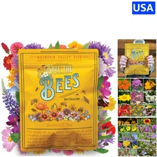 Create Your Blooming Paradise: 80,000+ Wildflower Seeds for Bee Conservation