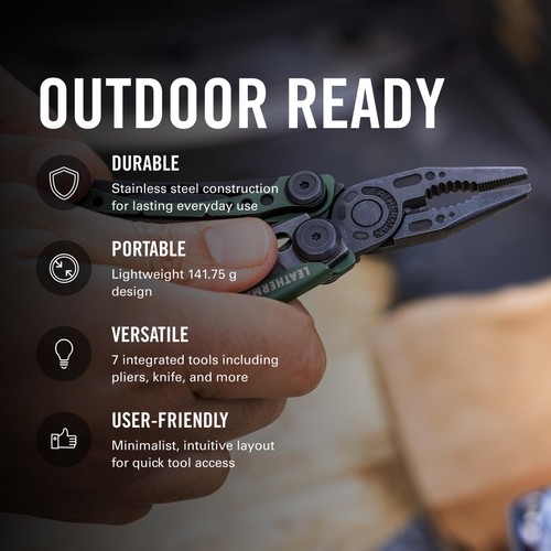 LEATHERMAN Skeletool 7-in-1 Lightweight EDC Multitool, Stainless Steel - Picture 4 of 8