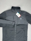 Spyder Mens Full Zip Softshell Fleece Core Sweater Jacket Black Sz M - $149