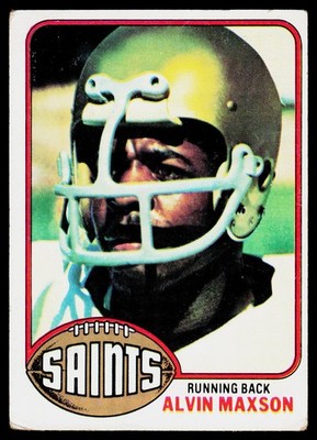 Alvin Maxson, 1976 Topps, #83, New Orleans Saints, RC