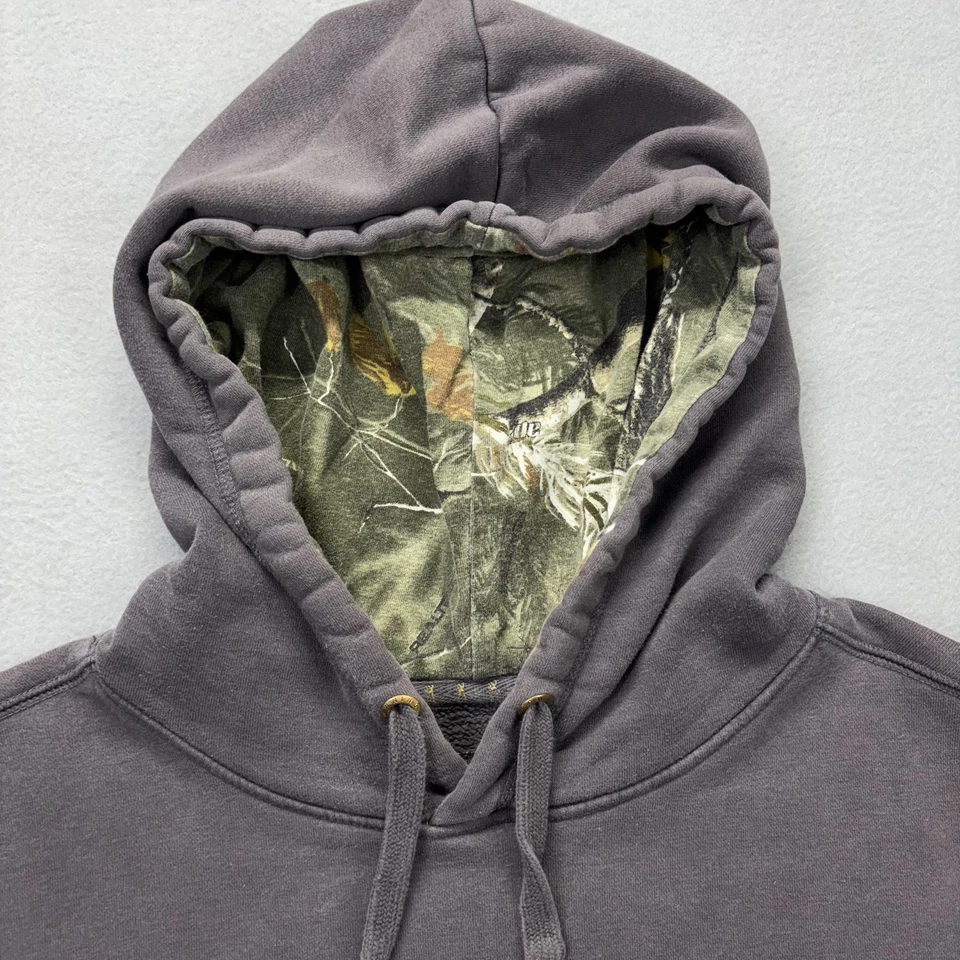 Sudadera con Capucha Browning Para Hombre 2XL Gris Camuflaje Forrada Buckmark Apliques Caza Foto 4 de 4