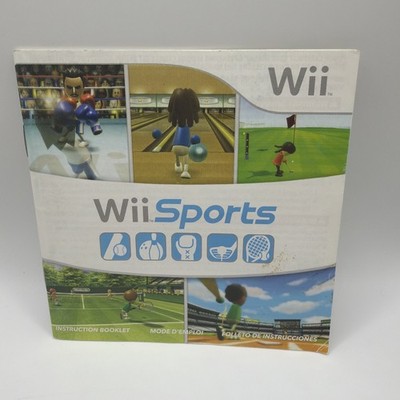 Wii Sports Manual Only - Authentic Nintendo Instruction Booklet - Free Ship