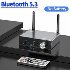 Wireless Audio Transmitter and Receiver with 0.14 in AUX and Optical Output