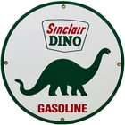 VINTAGE SINCLAIR GASOLINE PORCELAIN SIGN DEALERSHIP GAS STATION DINO MOTOR OIL