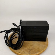 Lot of 5 Dell WD19TBS Thunderbolt 3 USB-C Docking Stations Tested Working