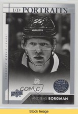 2017-18 Upper Deck Portraits Rookies Andreas Borgman #P-103 READ t4m