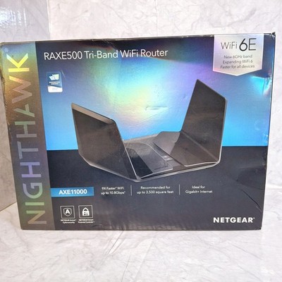 NETGEAR Nighthawk RAXE500-100NAS AXE11000 Tri-Band WiFi 6E Router