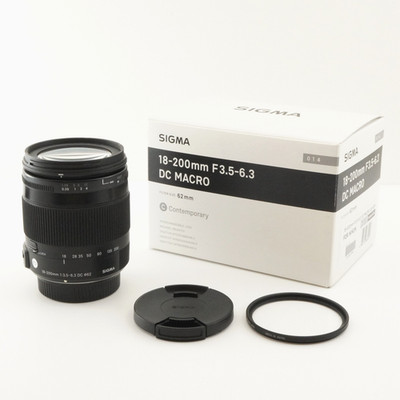 SIGMA 18-200mm F3.5-6.3 Contemporary DC OS HSM for Nikon In Box from Japan #5360