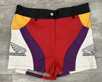 Forever 21 x Honda Racing Vegan Faux Leather Shorts Sz M