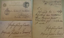 Hungarian zoologist and publisher Guszt&aacute;v EMICH (1843-1911): German PK BUDAPEST 1902