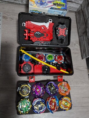 Bey Battling Top Burst Gyro Toy Set 12 Spinning Tops 4 Launchers Combat Game