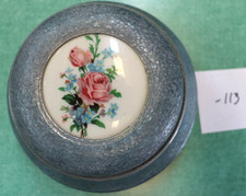VINTAGE ANTIQUE  POWDER  MUSIC BOX RETRO  Plays  VIDEO on The Hot Collector
