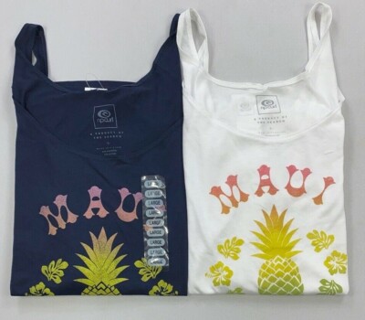 Womens Ripcurl Rip Curl MAUI Hawaii Pineapple Tank Top NEW