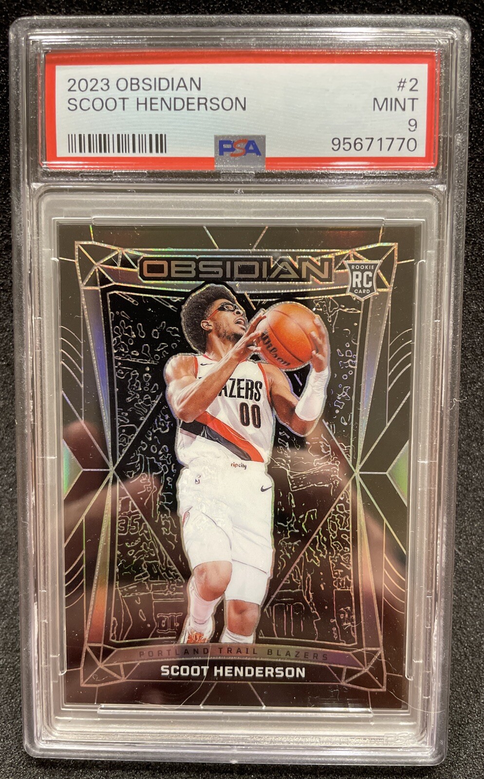 2023 Obsidian Scoot Henderson RC #2 PSA 9